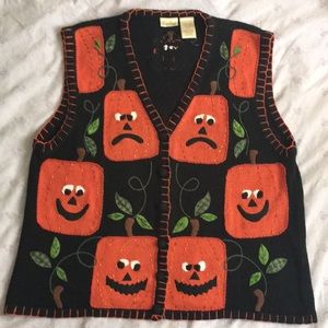 Bobbie Brooks Jack-O-Lantern Vest